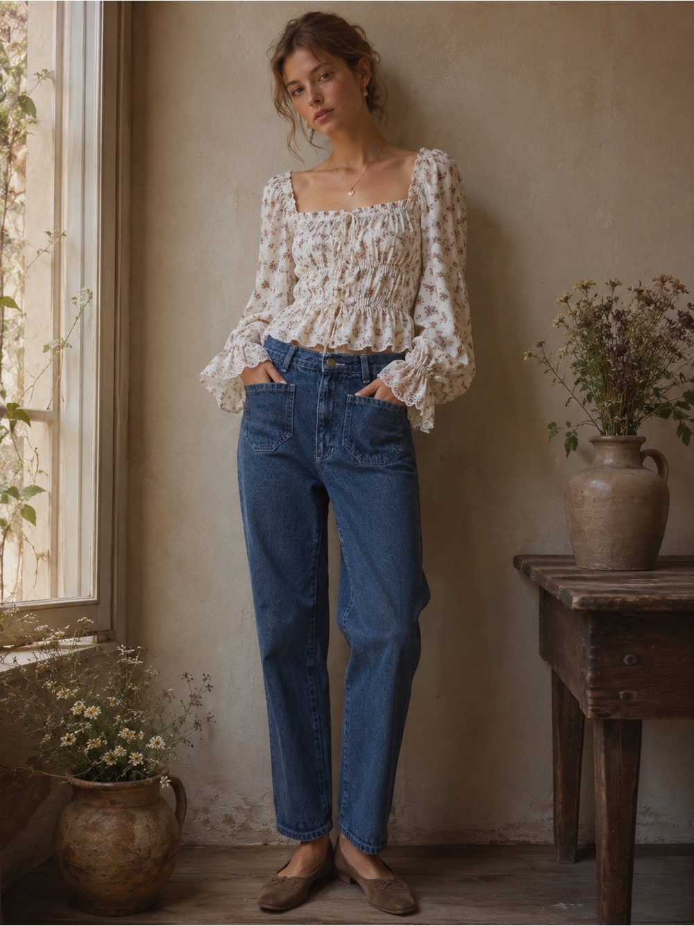 Lykke Wullf Blue Jeans Slim Straight Front Pockets 4
